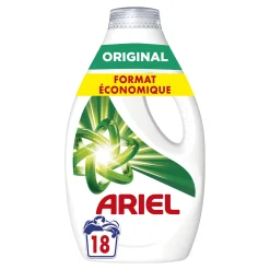 Bouteille de 850ml de lessive liquide Ariel Original – efficacité contre les taches