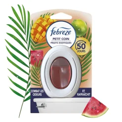 Désodorisant Febreze Petit Coin Fruits Tropicaux – neutralise les odeurs dans les toilettes