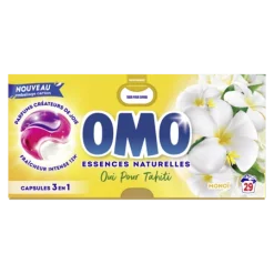Boîte de lessive OMO Monoï 3 en 1 – 29 capsules