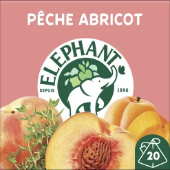 Infusion Pêche Abricot Elephant x20 sachets