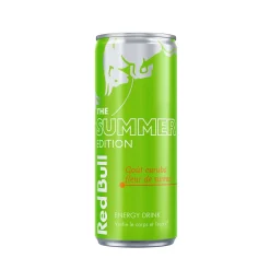 Canette de 25cl de boisson énergisante Red Bull saveur Curuba et Fleur de Sureau