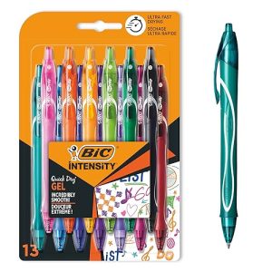 BIC – Stylos Gel Ocity Illusion avec 6 Recharges – Mixed Gel Pens