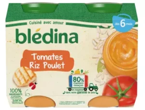 BLEDINA – Small Tomato Jars Rice Chicken 2×200g