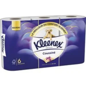 🤧 KLEENEX – Mouchoirs en papier coussiné Etuis Everyday (x6)