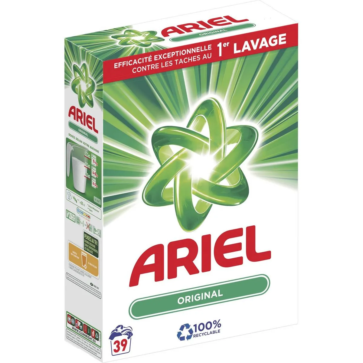 Lessive-poudre-original-2535g-ARIEL.webp Palette de lessive poudre ARIEL Original 2