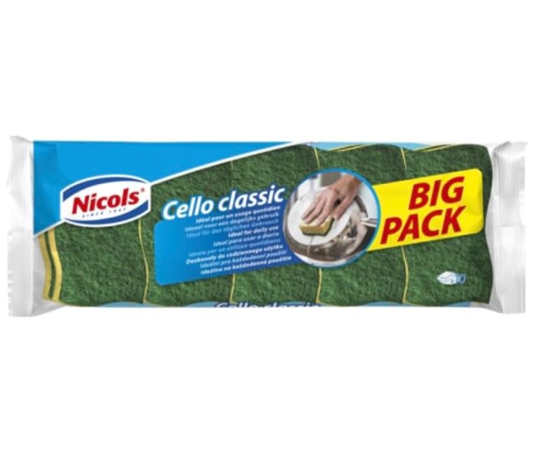🧽 NICOLS – Pack de 10 Éponges Écologiques