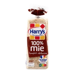 Pain 100% mie complet Harrys 500g – pain tranché sans croûte