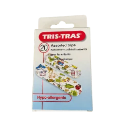 🩹 TRIS TRAS – Pansements Hypoallergéniques Enfants 2 tailles ×20
