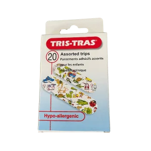 🩹 TRIS TRAS – Pansements Hypoallergéniques Enfants 2 tailles ×20