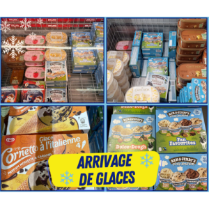 ARRIVAGE GLACES – Gamme Variée