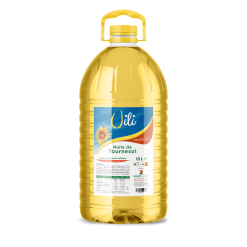 Bouteille d’huile de tournesol UILI 10L – bidon jaune clair