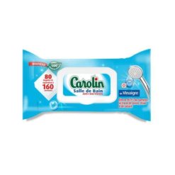 CAROLIN - Lingettes salle de bain anti bactérien vinaigre