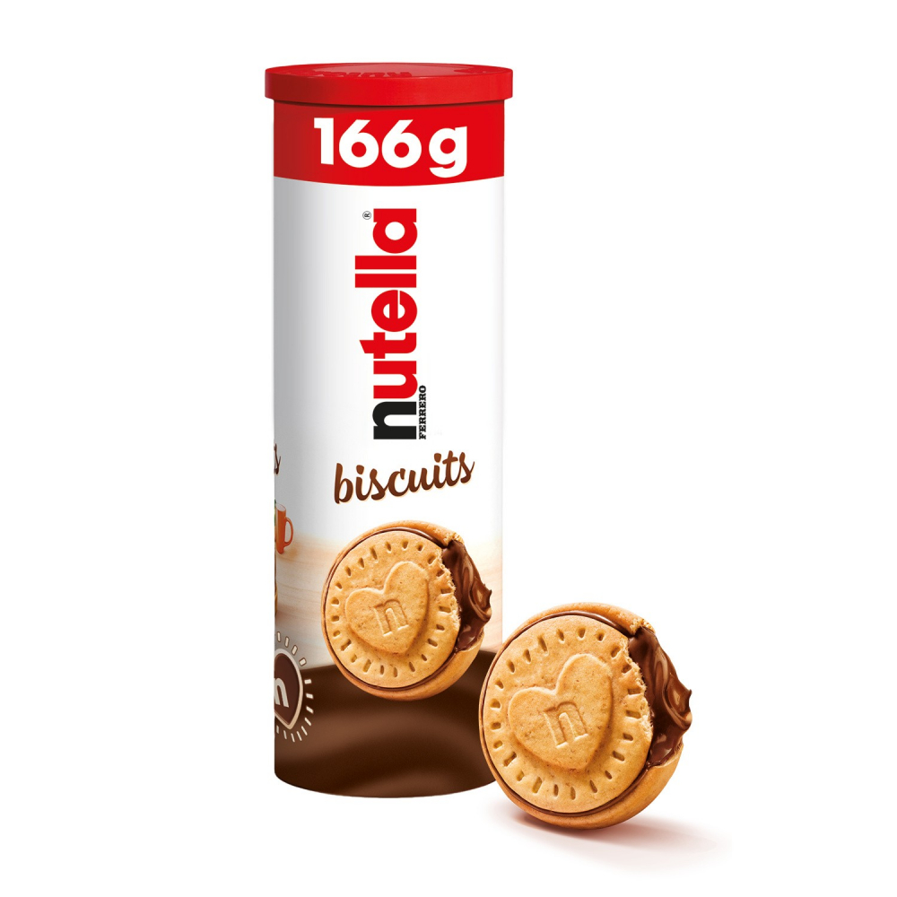 Biscuits Nutella 166g – biscuits fourrés au chocolat et noisettes