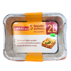 EMBAL – Barquettes Aluminium 0,5L (Lot de 10)