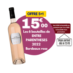 Bordeaux rosé ou blanc AOP 2022 - ENTRE PARENTHESES