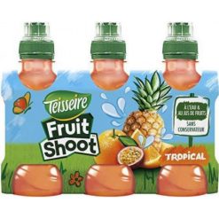Pack de 6 bouteilles de 20cl Fruit Shoot Tropical – boisson fruitée au goût exotique pour enfants