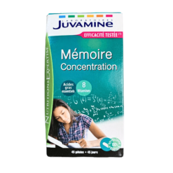 JUVAMINE – Complément alimentaire Mémoire & Concentration (30 gélules)