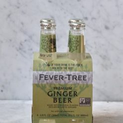 Pack de 4 bouteilles de Fever Tree Ginger Beer 20cl – boisson gazeuse au gingembre premium