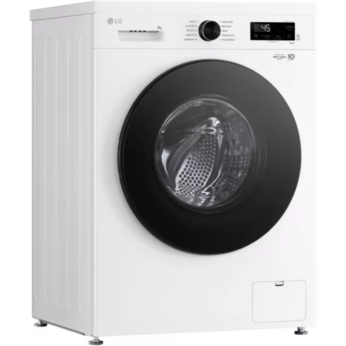 Lave linge hublot LG F94B16WHS blanc 9 kg vue de face
