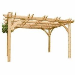 pergola rondin de bois naturelle
