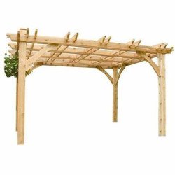pergola rondin de bois naturelle