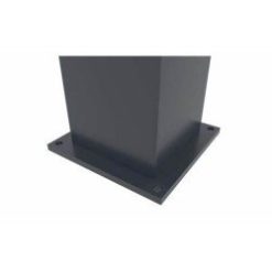 poteau alu 15x15 avec platine