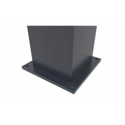 poteau alu 15x15 avec platine