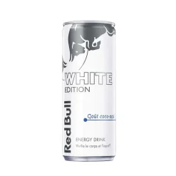 Canette 250ml Red Bull White Edition – boisson énergisante saveur coco-mytrille