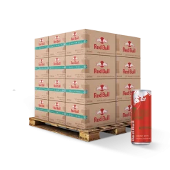 Pack de 24 canettes slim 250ml Red Bull Red Edition – Boisson énergisante goût fruits rouges