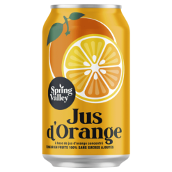 SPRING VALLEY 33CL JUS ORANGE 100% FRUITS