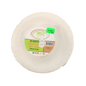 TABLEA - Assiettes carton blanc
