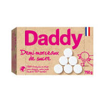 Sucre demi morceaux Daddy en boîte de 750g pour sucrer votre café